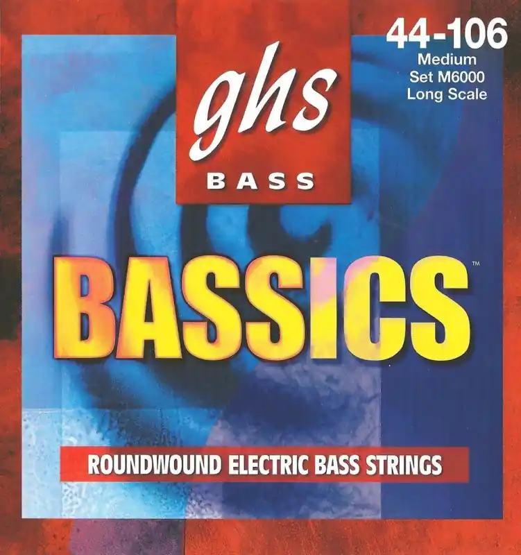 Best Price GHS - 4-String Bassics - Nickel-Plated Electric Bass Strings - Medium (.044-.106) - M6000