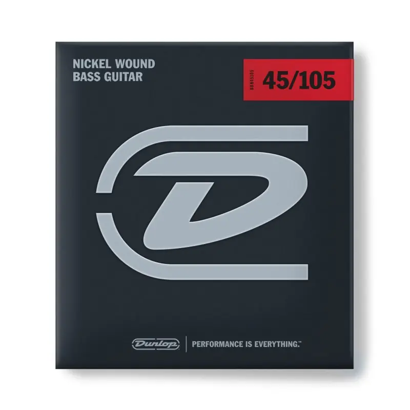 Cheap Dunlop - Nickel Wound Bass Strings - Medium - .045–.105 - 4 Strings / Set - DBN45105