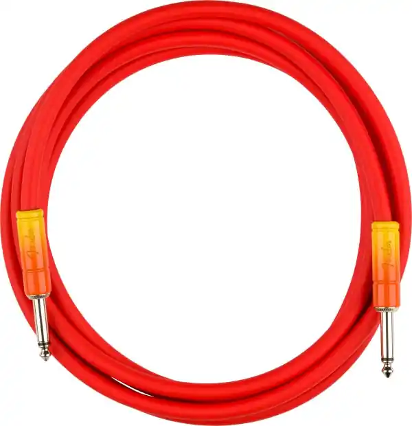 Fender - Ombré Instrument Cable - Straight/Straight - 10' - Tequila Sunrise - 099-0810-200 Certified