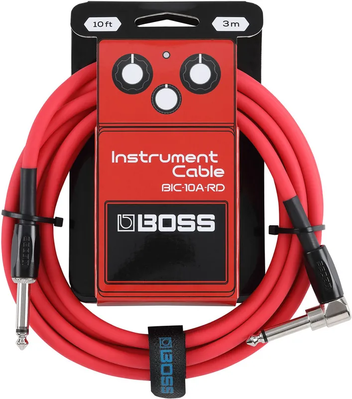 Clearance Boss BIC-10A-RD Instrument Cable - Red