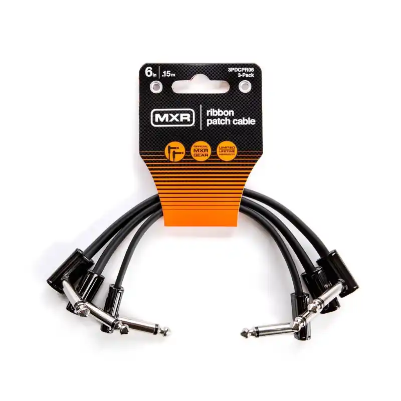 Dunlop - MXR 6" Ribbon Patch Cable (3 Pack) - 3PDCPR06 Order Now