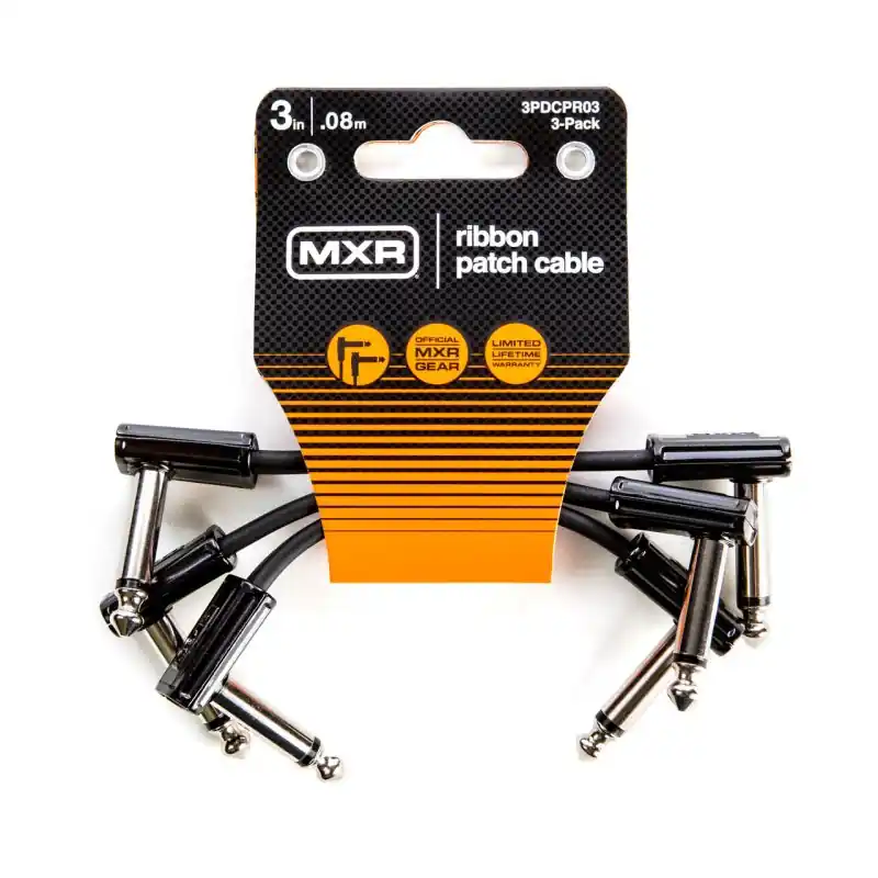 Bargain MXR - 3" Ribbon Patch Cable (3 Pack) - 3PDCPR03