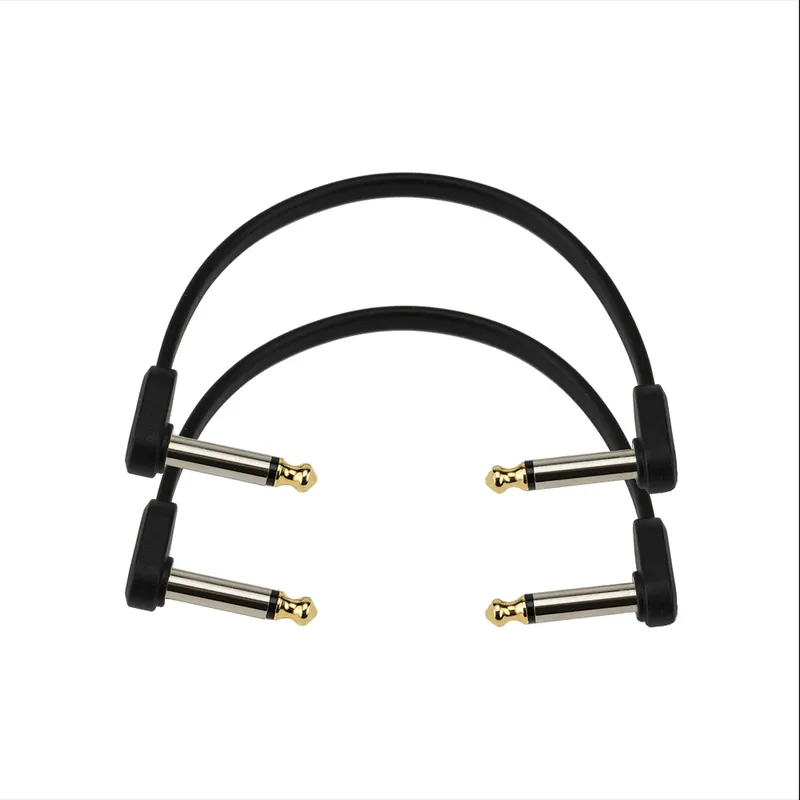 D'Addario Accessories - Flat Patch Cables - Matching Right Angle - 6 Inches - PW-FPRR-206 Price Drop