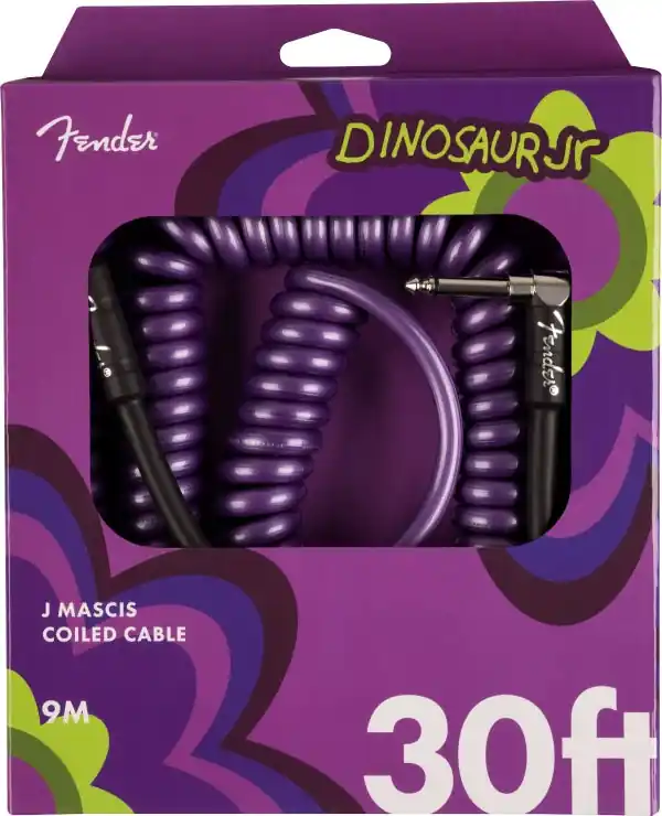 Price Drop Fender - J Mascis Coil Cable - 30' - Purple - 099-0823-026
