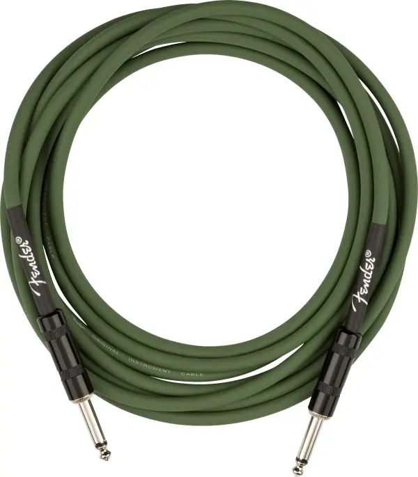 Get Yours Fender - Joe Strummer Pro 13' Instrument Cable - Drab Green - 099-0810-276