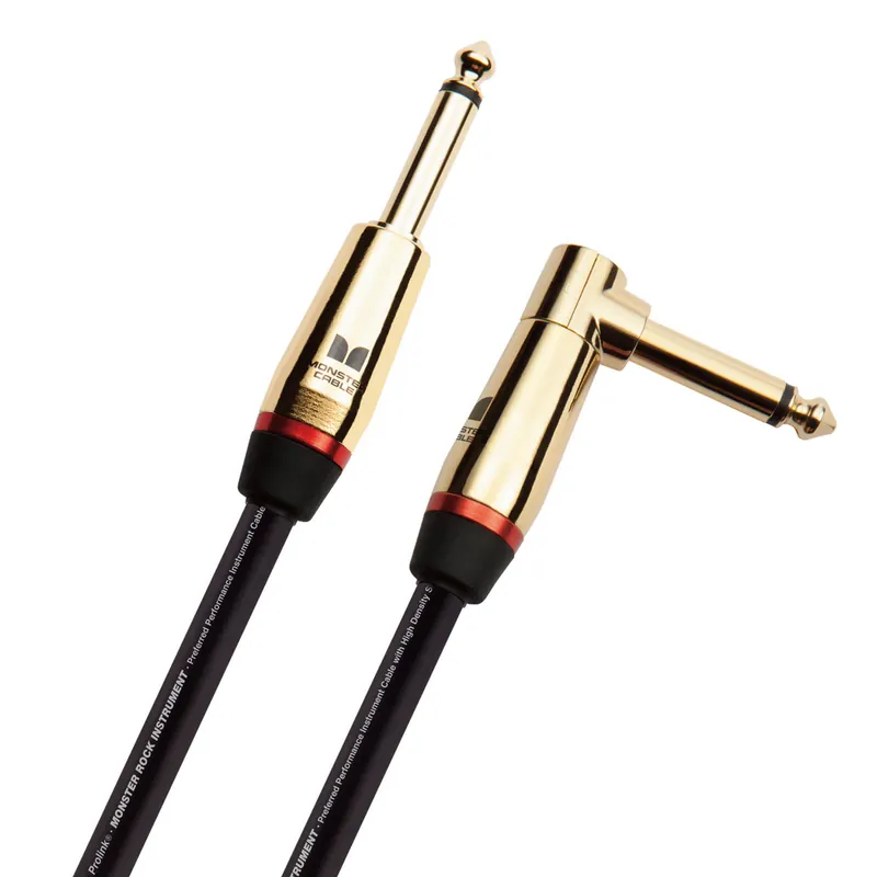 Monster - 21' Audio Instrument Cable - Prolink Monster Rock Pro - Straight To Right Angle- MROCK2-21A Limited Edition