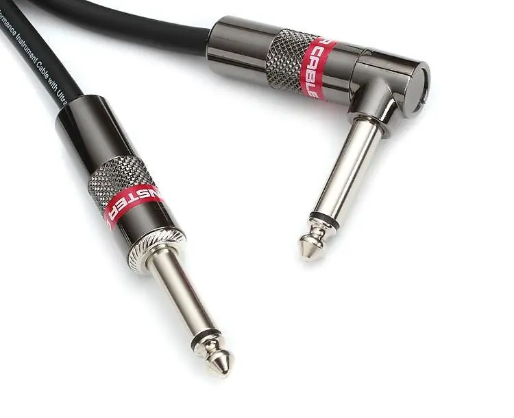 Big Sale Monster - 12' Prolink Monster Classic Pro Audio Instrument Cable Straight To Right Angle