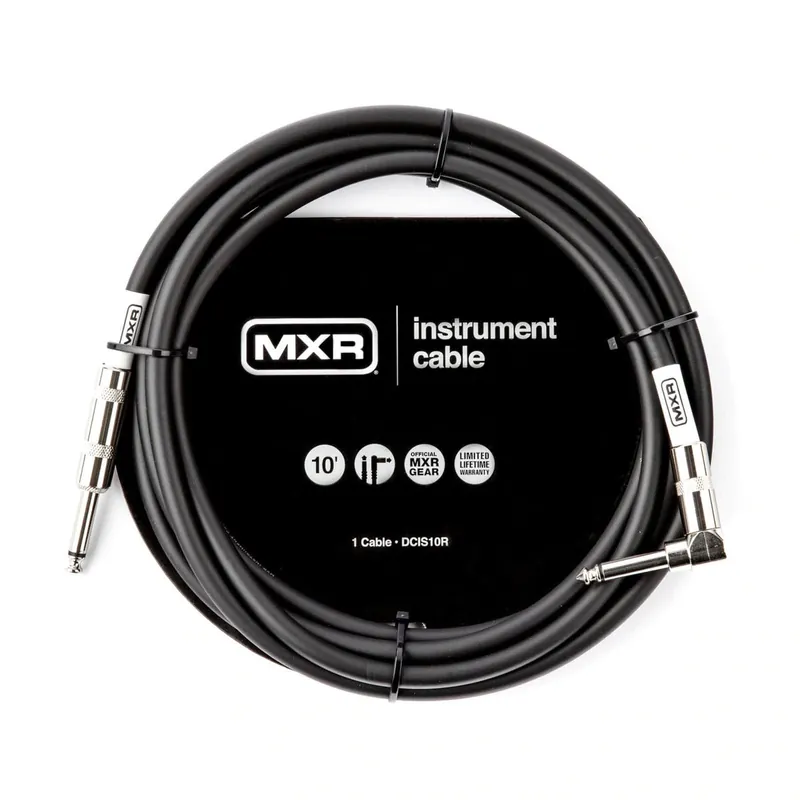 MXR -Standard Instrument Cable - Straight/Right Angle - 10'DCIS10R Professional Grade