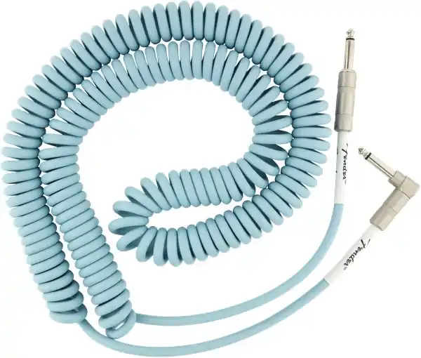 Super Sale Fender - Coil Cable, Straight-Angle, 30', Daphne Blue 0990823006