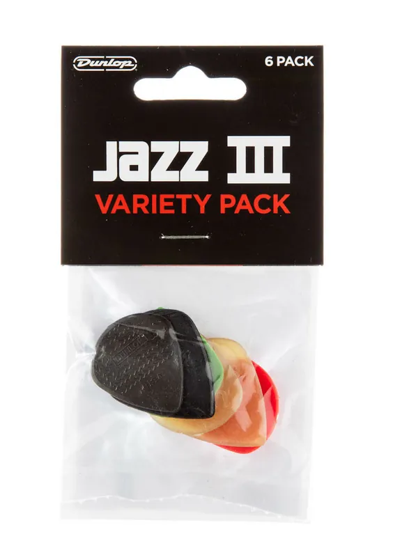 Limited Offer Dunlop - Jazz III Pick Variety Pack PVP103