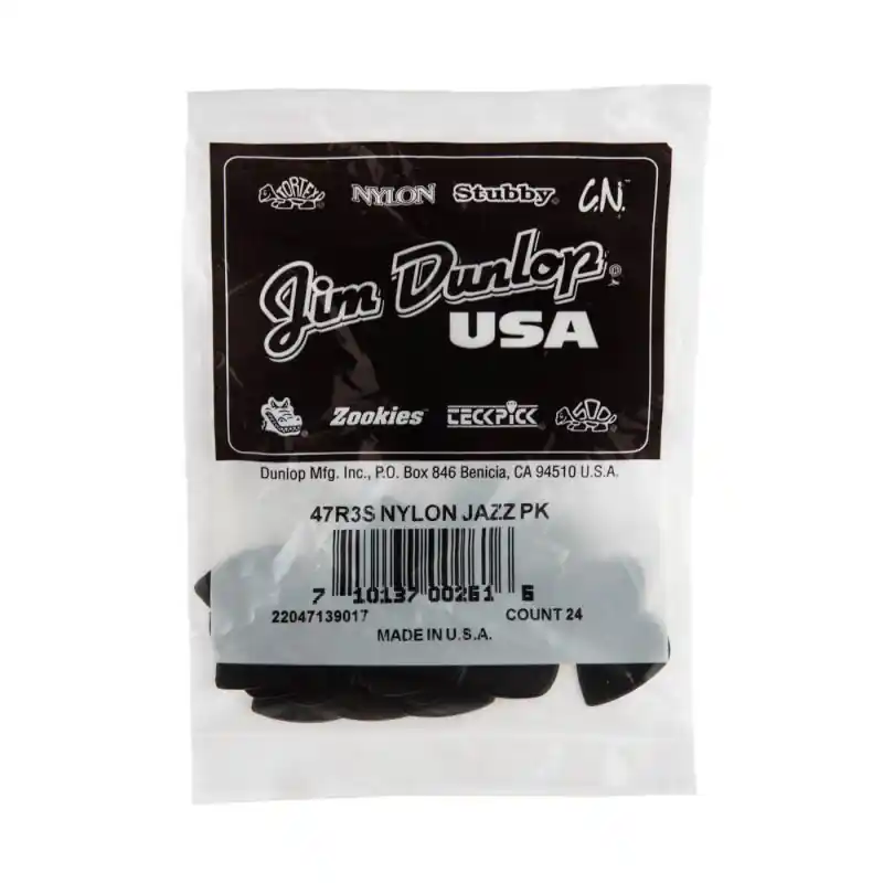 Dunlop - Stiffo Jazz III Guitar Pick (24 Pack) - 47R3S Same Day Shipping