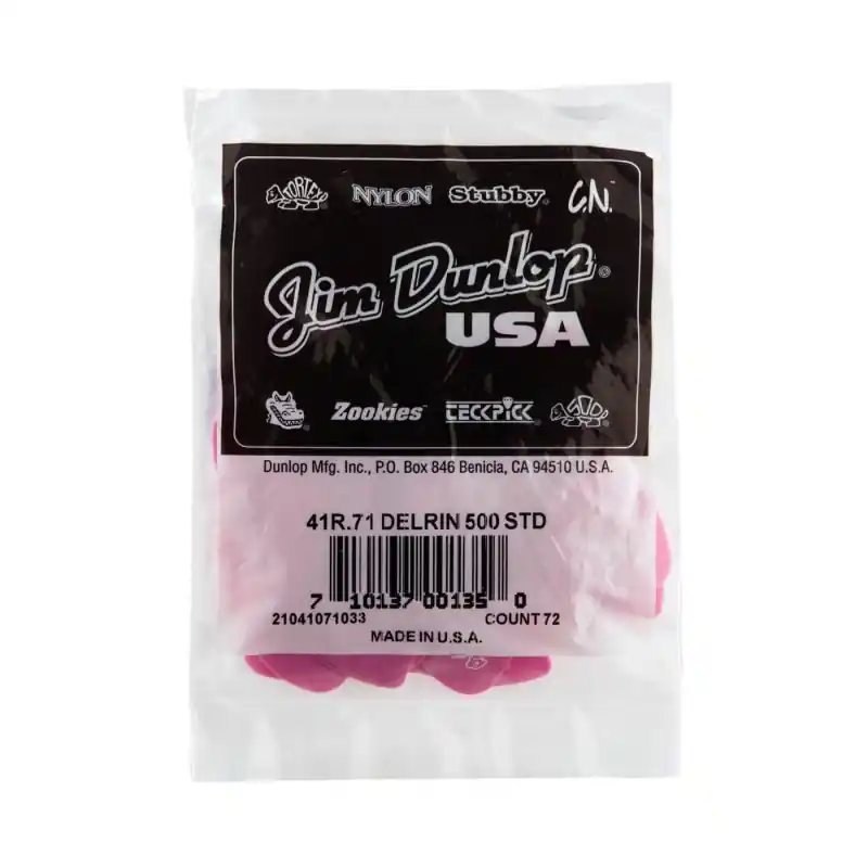 New Arrival Dunlop - .71mm Delrin 500 Guitar Pick (72/bag) - 41R-71