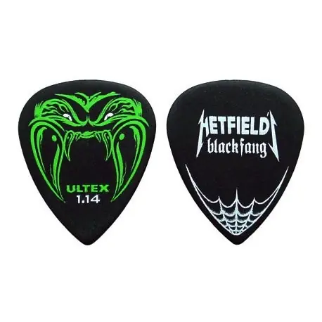 Dunlop - Hetfield Black Fang Guitar Picks 1.14mm (6 Pieces) - PH112P114 Special Discount