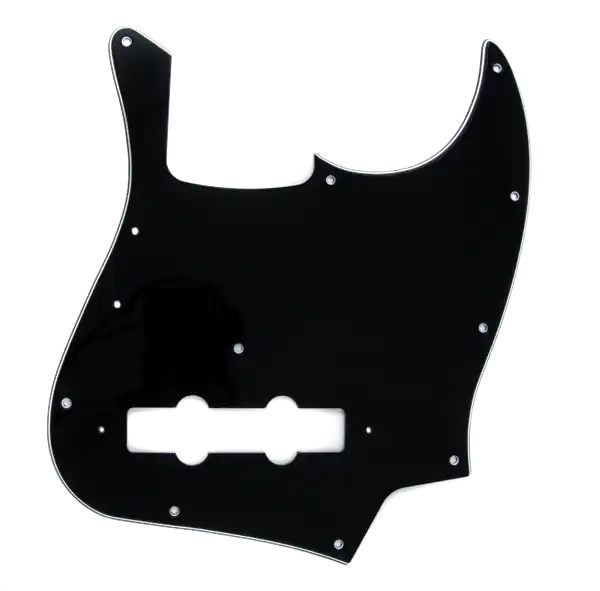 Fender - Pure Vintage Pickguard - Jazz Bass® '70s - 10-Hole Mount - Black - 3-Ply - 005-5252-049 Next Day Delivery