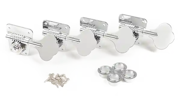 Fender - Pure Vintage '70s Bass Tuning Machines - Nickel/Chrome - (4) - 007-6568-049 Hot Picks