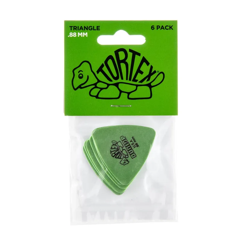 Dunlop - Green 0.88-mm Tortex® Triangle Guitar Pick (6/Pack) Hot Deal