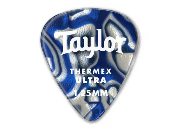 Taylor - Premium 351 Thermex Ultra Guitar Picks Blue Swirl 1.25mm 6-Pack 80727 Top Rated