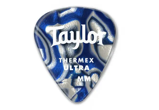 Price Cut Taylor - Premium 351 Thermex Ultra Guitar Picks Blue Swirl 1.00mm 6-Pack 80726