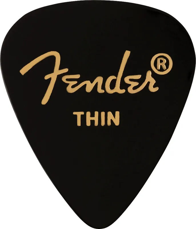 Fender - 351 Shape Premium Celluloid Picks -12 Count Pack198-0351-706 Black Grab Now