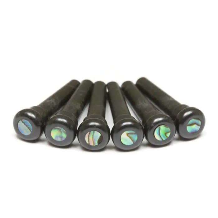 Don’t Miss Out Graph Tech Guitar - TUSQ Presentation Style Bridge Pins Black With Paua Shell Inlay - PP-2000-00