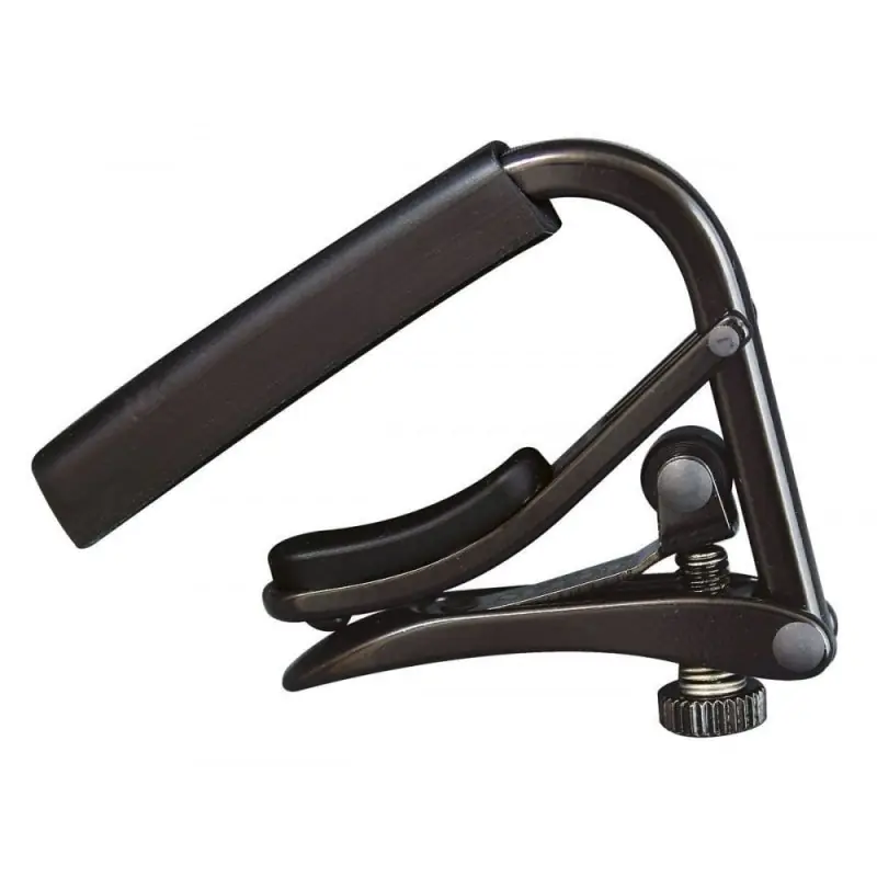 Direct From Manufacturer Shubb - Capo Noir Series - Black Chrome Capo For Steel String Guitar - SHUBB-C1K