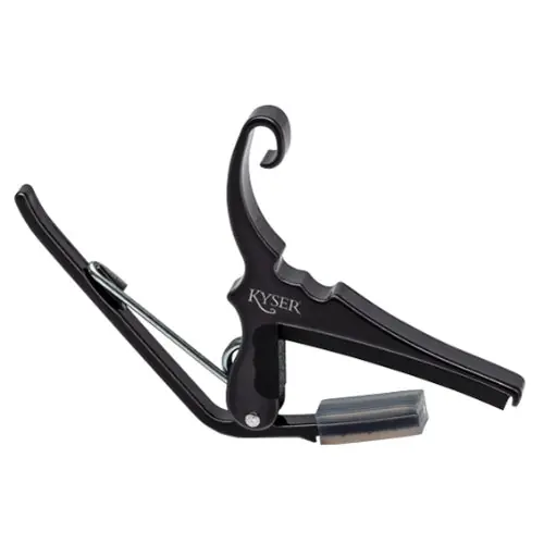 Direct From Manufacturer Kyser - Low-Tension Capo Black Quick-Change for Acoustic Guitar- KG6LTA