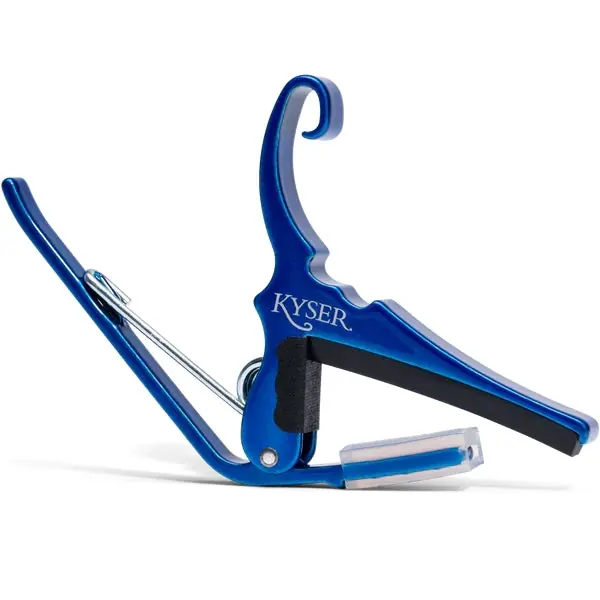 Kyser - Quick-Change Acoustic Guitar Capo - Blue - KG6UA Don’t Miss Out