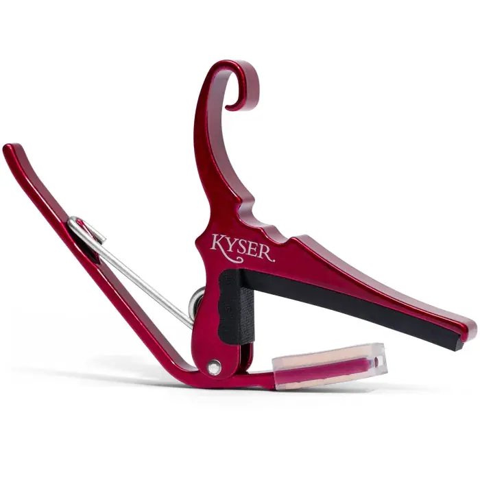 Kyser - Quick-Change Acoustic Guitar Capo - Red - KG6RA Free Delivery