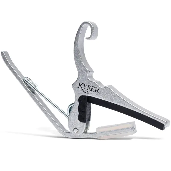 Limited Time Kyser - Quick-Change Acoustic Guitar Capo - Silver - KG6SA