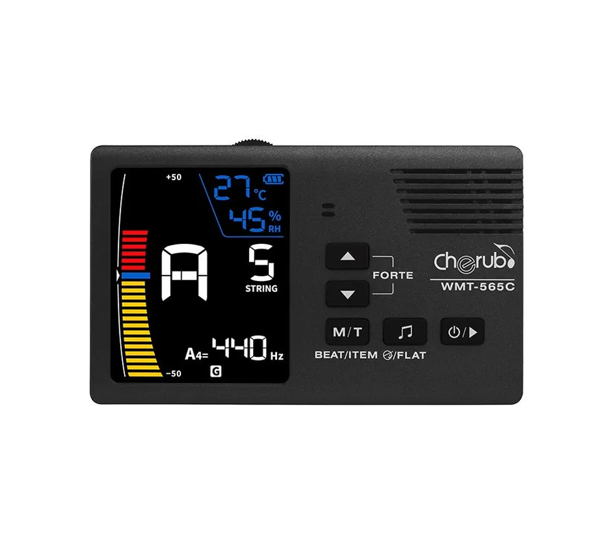 Cherub - 5-in-1 Rechargeable String Instrument Mate Hygrometer & Thermometer Equipped- WMT-565C Hassle-Free Returns