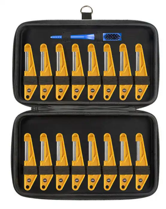 MusicNomad - 16 pc. Diamond-Coated Nut File Complete Shop Set- MN676 Best Seller