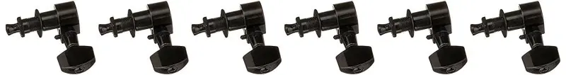 Free Shipping Ping - 6-In-Line Screwless Mount Geared Tuners - Black - P2659