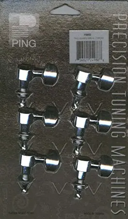 Ping - 6-in-line Screwless Mount Geared 6-left/Chrome Electric Guitar Tuner - P2652 Buy Today