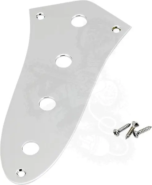 Fender - Jazz Bass® Control Plate 4-Hole (Chrome) – 0992057100 Final Sale