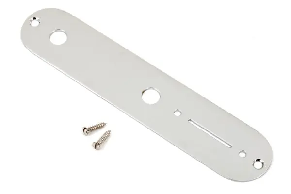 Crafted Fender - Vintage Telecaster® Control Plate, 2-Hole (Chrome) 0992058000