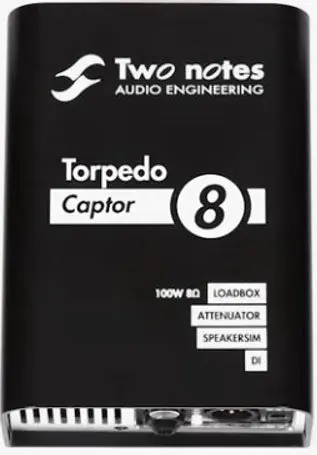 Top Rated Two Notes - Torpedo Captor 8 - 8-Ohm Reactive Load Box - Attenuator - Amp DI