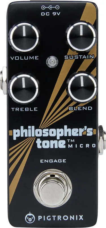 Pigtronix - Philosopher's Tone Compressor / Sustain Pedal- PTM2 Brand New