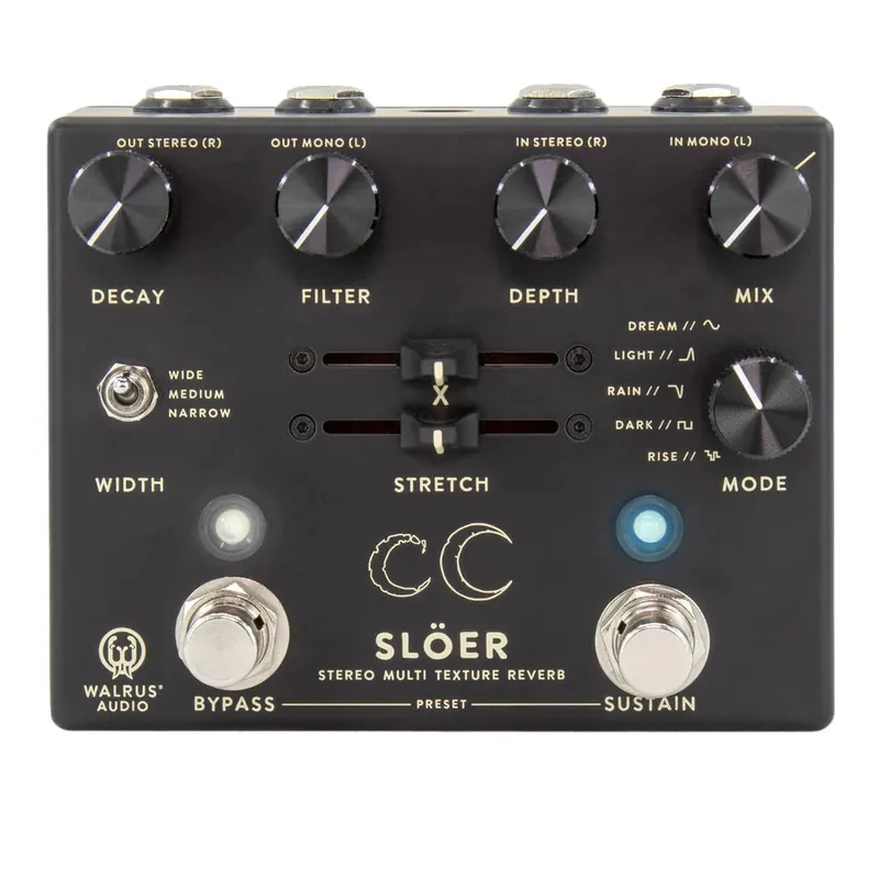 Order Now Walrus Audio - Slöer Stereo Ambient Reverb- Black