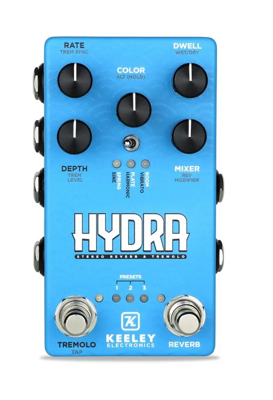Handmade Keeley - HYDRA Stereo Reverb & Tremolo