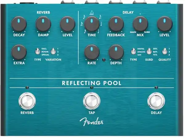 Fender - Reflecting Pool Delay/Reverb – 0234546000 Free Shipping