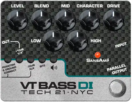 Certified Tech 21 - Sansamp Character Bass CS-VTB-DI