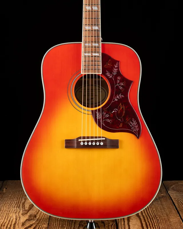 Original Epiphone Hummingbird Studio - Faded Cherry Sunburst