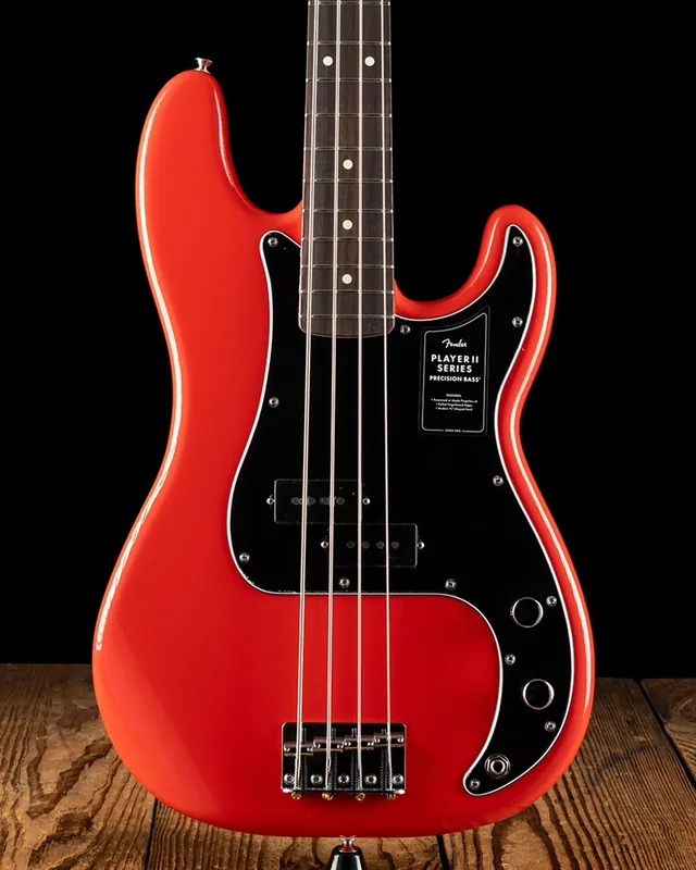 Professional Grade Fender Player II Precision Bass - Corel Red