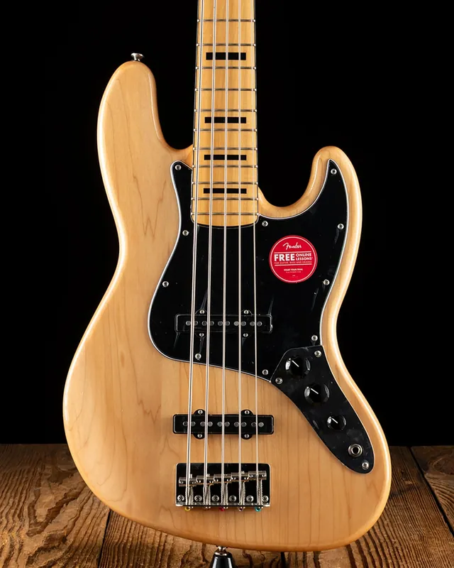 Squier Classic Vibe '70s Jazz Bass V - Natural Limited Offer