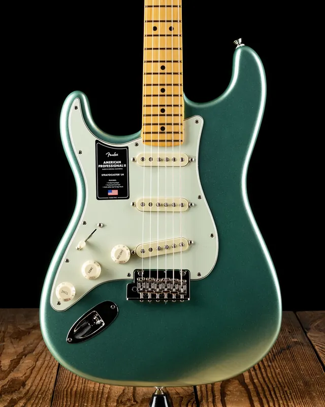 Fender American Professional II Strat (Lefty) - Mystic Surf Green Direct From Manufacturer