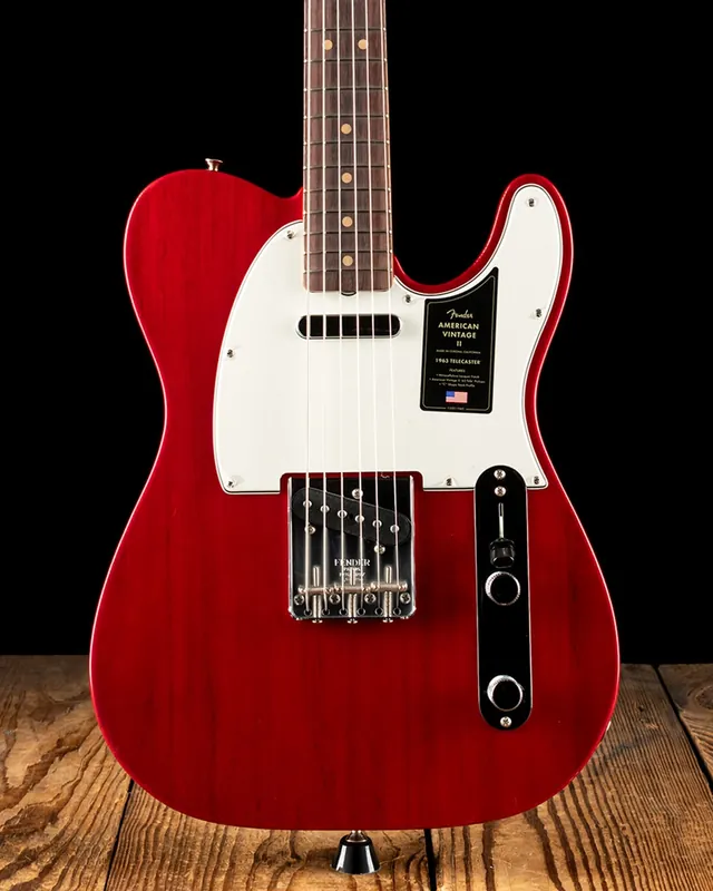 Today Only Fender American Vintage II 1963 Telecaster - Crimson Red Transparent