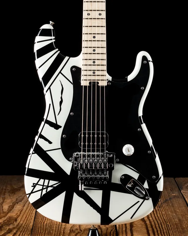 EVH Striped Series - White with Black Stripes One Day Deal