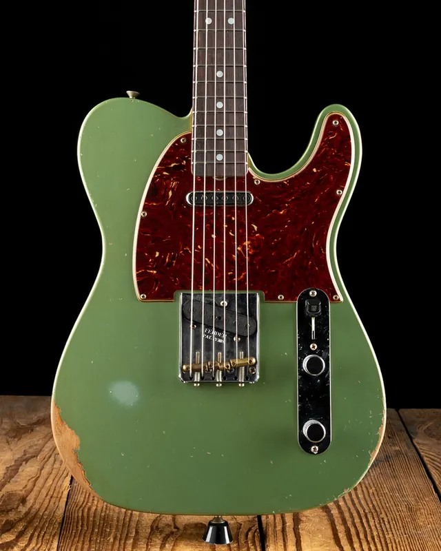 Fresh Stock Fender Limited Edition Relic '64 Telecaster - Aged Sage Green Metallic