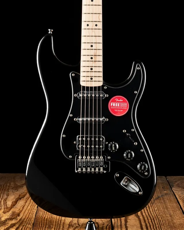 Squier Sonic Stratocaster HSS - Black Free Returns