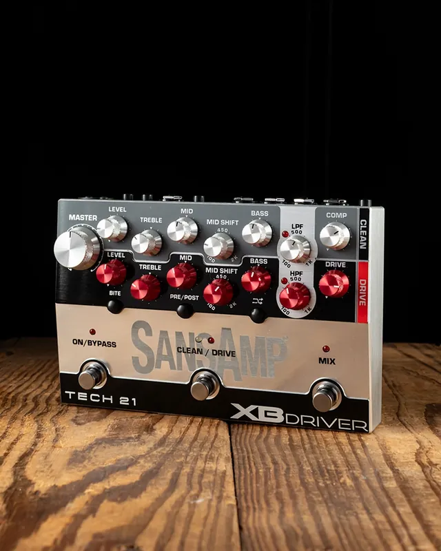 Tech 21 SansAmp XB Driver Dual-Amp/Bi-Amp Bass Preamp Pedal Best Choice